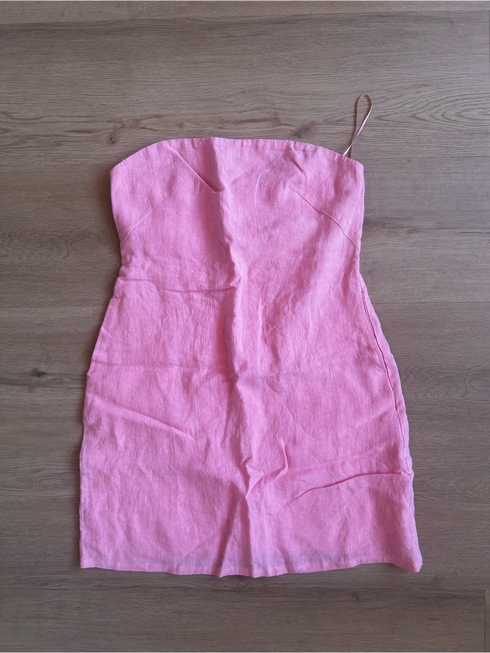 Sophie Rue Strapless Pink Mini Sheath Dress